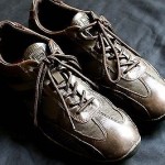 HUGO BOSS Leather Designer Fashion Sneakers Trainers Brown 43 EU 10 US