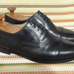 NICE COLE HAAN ITALIAN MEN SHOES SZ 10 M LEATHER  CAPTOE OXFORDS BLACK