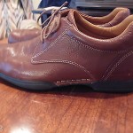 Shoe Men Cole Haan C06716 Nike Air leather Brown Plain Oxford shoe sz 9 1/2 M