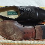NICE COLE HAAN ITALIAN MEN SHOES SZ 10 M LEATHER  CAPTOE OXFORDS BLACK