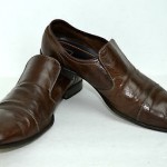 COMFORTABLE  HUGO BOSS BROWN GENUINE LEATHER MEN SHOES SIZE 8 / 41 MADE IN ITALY