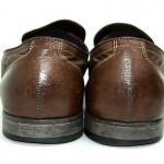 COMFORTABLE  HUGO BOSS BROWN GENUINE LEATHER MEN SHOES SIZE 8 / 41 MADE IN ITALY