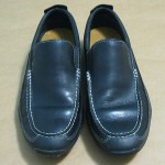 Cole Haan Men’s Casual Slip-On Moc Toe Shoes Size 8M Medium Black Leather Rubber