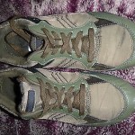 Diesel Mens Eagle Loop brown dark green Leather Lace Up Sneakers Shoes 11
