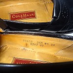 COLE HAAN City Men’s BLACK Fringe LEATHER Slip-On Loafers Shoes – Size 8.5M