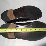 COLE HAAN City Men’s BLACK Fringe LEATHER Slip-On Loafers Shoes – Size 8.5M