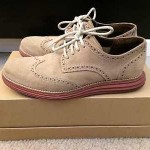Cole Haan LunarGrand Wingtip men’s oxfords shoes MILKSHAKE SUEDE size 7