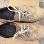 Cole Haan LunarGrand Wingtip men’s oxfords shoes MILKSHAKE SUEDE size 7
