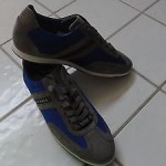 NIB Hugo Boss Stiven Casual Fashion Sneaker in Bright Blue sz11 $150.00 nwt