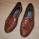 BRAGANO by Cole Haan Mens Weave Loafer , BROWN , Made in Italy … size 10 M