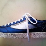 DIESEL Men’s Eagle Size 9.5M Blue/Silver Gray Lace-up Fashion Sneakers