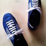 DIESEL Men’s Eagle Size 9.5M Blue/Silver Gray Lace-up Fashion Sneakers