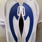 DIESEL Men’s Eagle Size 9.5M Blue/Silver Gray Lace-up Fashion Sneakers