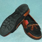 Men’s Cole Haan Black and Brown Moccasin Style Loafers – Size 8.5 M
