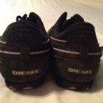 DIESEL ‘Vega’ Casual Sneaker Black Leather Men’s Tennis Shoes 12 M