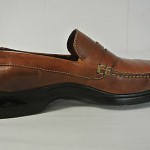 COLE HAAN NIKE Air Sz. 12 M Men PENNY LOAFER Dress Shoe Brown Leather Oxford