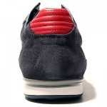 $225 Hugo Boss Navy Blue Fashion Sneakers 10 43 Mens Kicks Tennis Shoes 9 .5