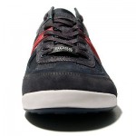 $225 Hugo Boss Navy Blue Fashion Sneakers 10 43 Mens Kicks Tennis Shoes 9 .5