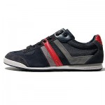 $225 Hugo Boss Navy Blue Fashion Sneakers 10 43 Mens Kicks Tennis Shoes 9 .5