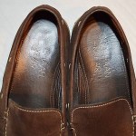COLE HAAN AIR MENS 8.5 M TEXTURED BROWN LEATHER LOAFERS MOCCASINS DRIVING SHOES