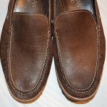 COLE HAAN AIR MENS 8.5 M TEXTURED BROWN LEATHER LOAFERS MOCCASINS DRIVING SHOES