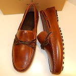 NEW COLE HAAN AIR GRANT PAPAYA LEATHER TIE DRIVING MOCS WITH NIKE AIR- MSRP$148