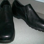 COLE HAAN BLACK PEBBLE LEATHER Slip on LOAFERS, size 13 M, EXCELLENT!