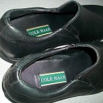 COLE HAAN BLACK PEBBLE LEATHER Slip on LOAFERS, size 13 M, EXCELLENT!