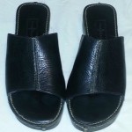 MEN’S COLE HAAN BLACK LEATHER SLIP ON SANDALS SLIPPERS US SIZE 11