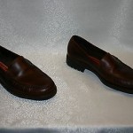 MENS COLE HAAN COUNTRY BROWN LEATHER SLIP ON  LOAFERS SHOES SIZE-9.5 M