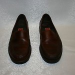 MENS COLE HAAN COUNTRY BROWN LEATHER SLIP ON  LOAFERS SHOES SIZE-9.5 M