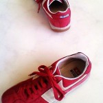 DIESEL Men’s Lo Size 11M Red Leather/Suede Fashion Sneakers