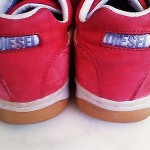 DIESEL Men’s Lo Size 11M Red Leather/Suede Fashion Sneakers