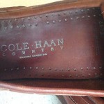 COLE HAAN COUNTRY BROWN LEATHER HAND SEWN KILTI TASSEL LOAFERS MEN’S 7W