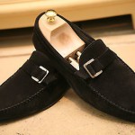 Hugo Boss Men’s Black Suede Shoes Loafers Size UK 9