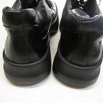 HUGO BOSS MENS BLACK LEATHER ANKLE BOOTS SIZE 9.5 EURO 41