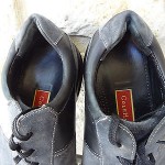 MENS 13 M COLE HAAN NIKE AIR  GRAY SUEDE BLACK  LEATHER CASUAL DRESS CITY SHOES