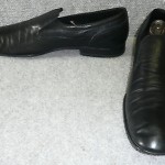 Hugo Boss Classic black leather loafers slipon driving shoes size 10  US GUC