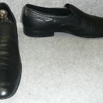 Hugo Boss Classic black leather loafers slipon driving shoes size 10  US GUC