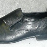 Hugo Boss Classic black leather loafers slipon driving shoes size 10  US GUC