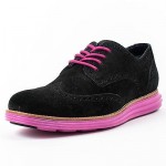 COLE HAAN LUNARGRAND WINGTIP BLACK SUEDE C11098 2B2