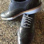 Cole Haan Mens Blazer Blue Wing-Tip Oxfords Shoes