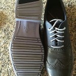 Cole Haan Mens Blazer Blue Wing-Tip Oxfords Shoes