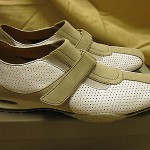 COLE HAAN Nike Air Mens Estadio Loafer Shoe White Leather w/Cream Suede 8.5M