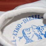 Diesel Only the Brave 78 White Leather Tennis Shoes size 10 Sneakers…Ice Cool