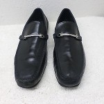 HUGO BOSS MENS SHOES SZ 13 BLACK LEATHER DRESS CAUSAL SLIP ON LOAFERS MOCCASIN