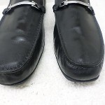 HUGO BOSS MENS SHOES SZ 13 BLACK LEATHER DRESS CAUSAL SLIP ON LOAFERS MOCCASIN