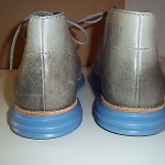 COLE HAAN LUNARGRAND CHUKKA Leather Boot Gray Paloma Blue Mens Sz 9.5 M