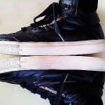 DIESEL Men’s Claw King Black Leather High Tops Sneakers Size 10M