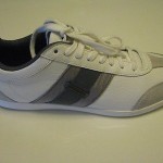 AUTHENTIC Diesel Men’s Fashion Sneakers Lounge White / Gray Leather $125